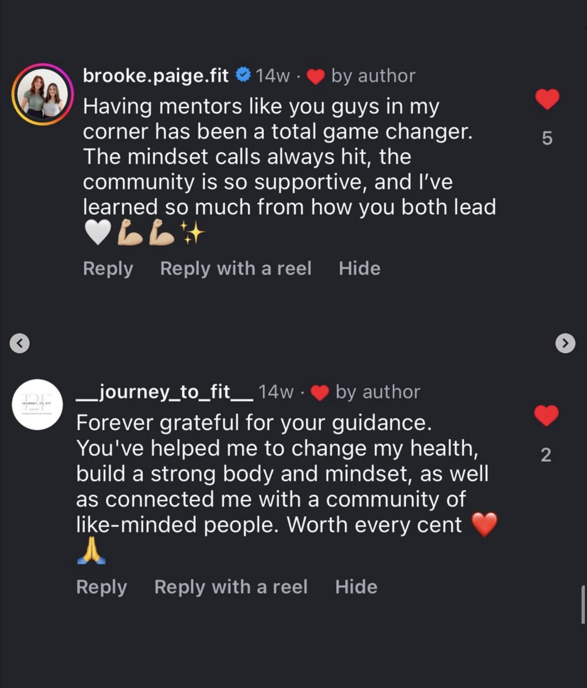 Client comment