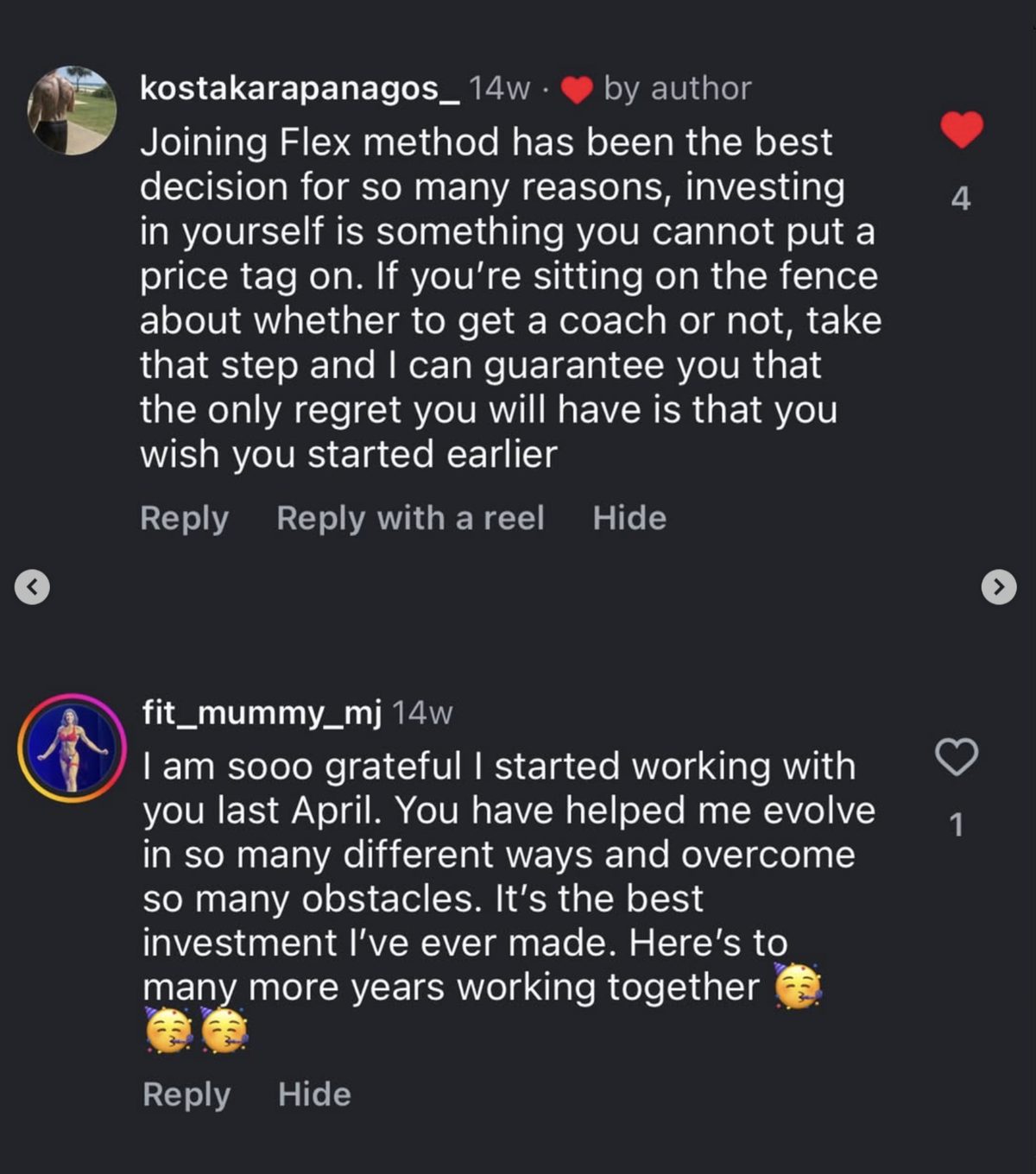 Client comment