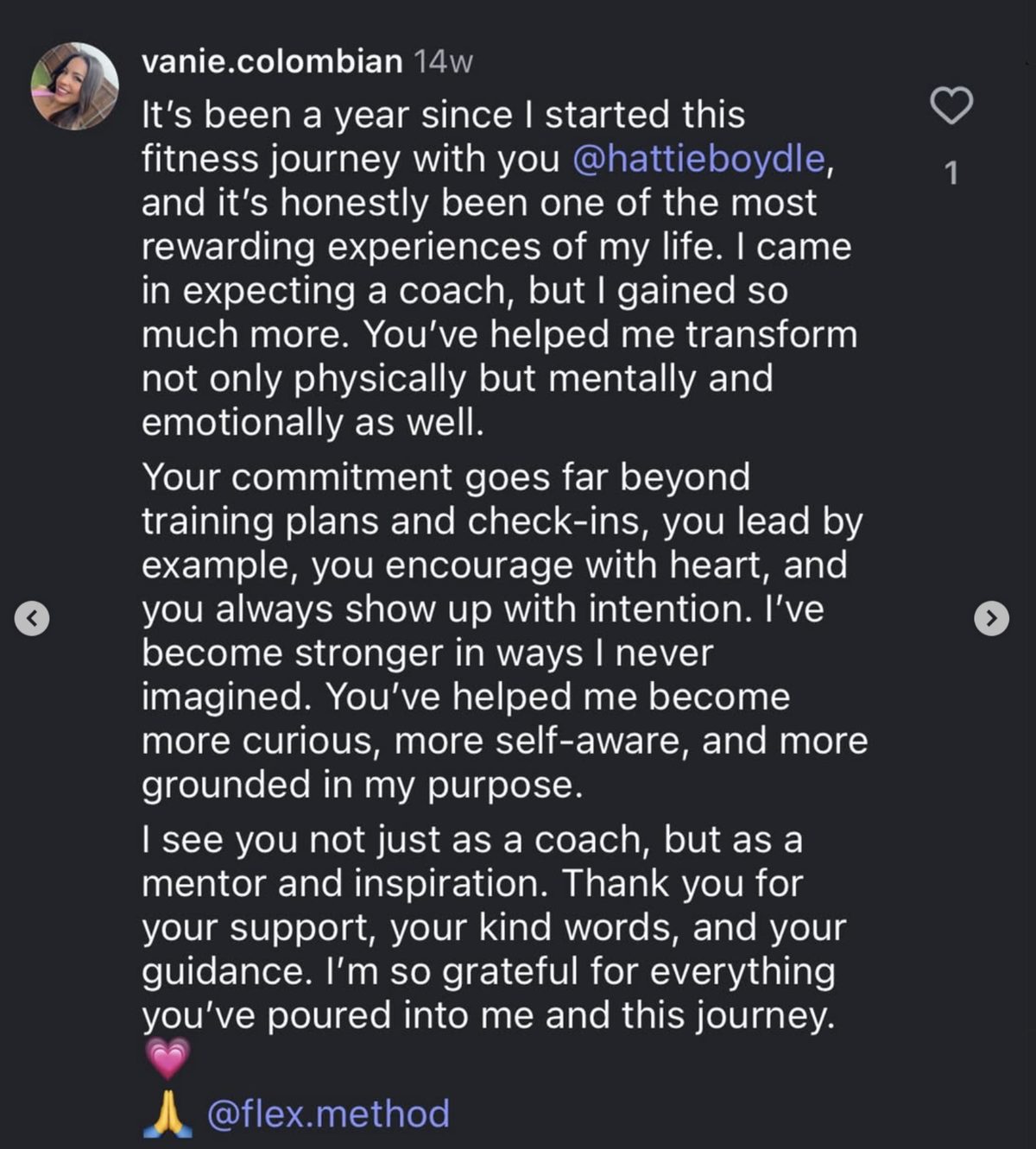 Client comment