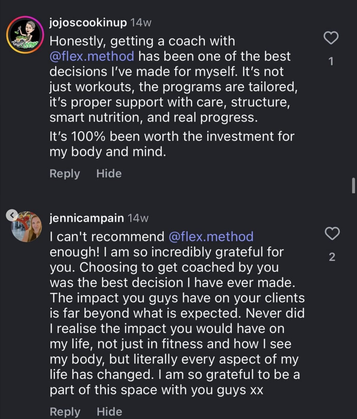 Client comment